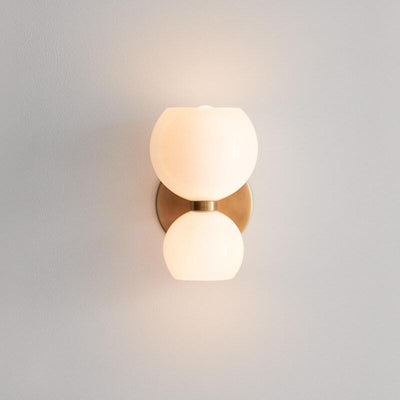 Modern 2-Light Bowl Shaped Wall Sconce Lamps