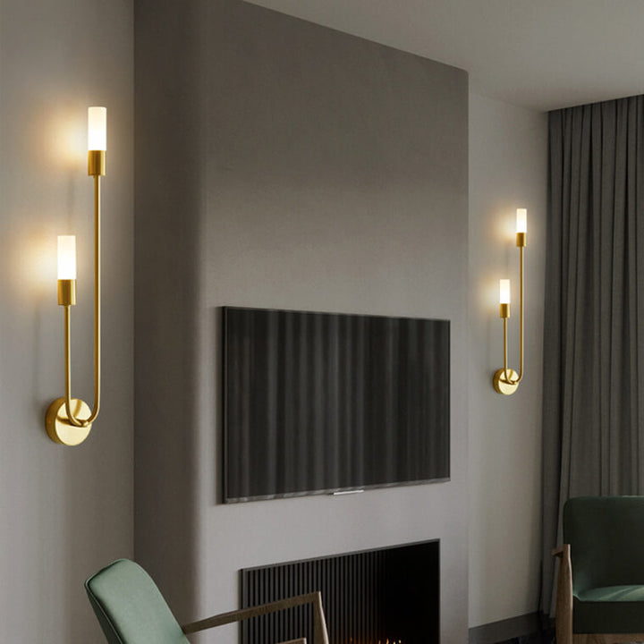 Nordic Minimalist U-Shaped 2-Light Wall Sconce Lamps