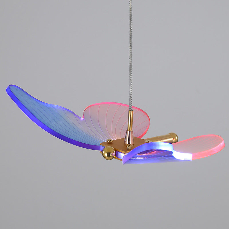 Nordic Colored Butterfly Acrylic LED Pendant Light