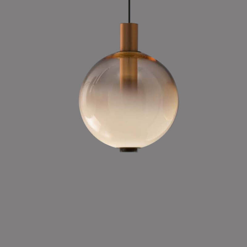 Post-modern Creative Gradient Color Glass Ball 1-Light Pendant Light