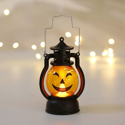 Halloween Horror Pumpkin Lantern LED Decorations Handheld Lamp