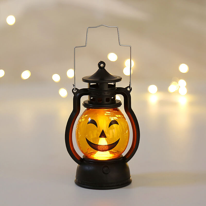 Décorations de lanternes LED citrouille d&