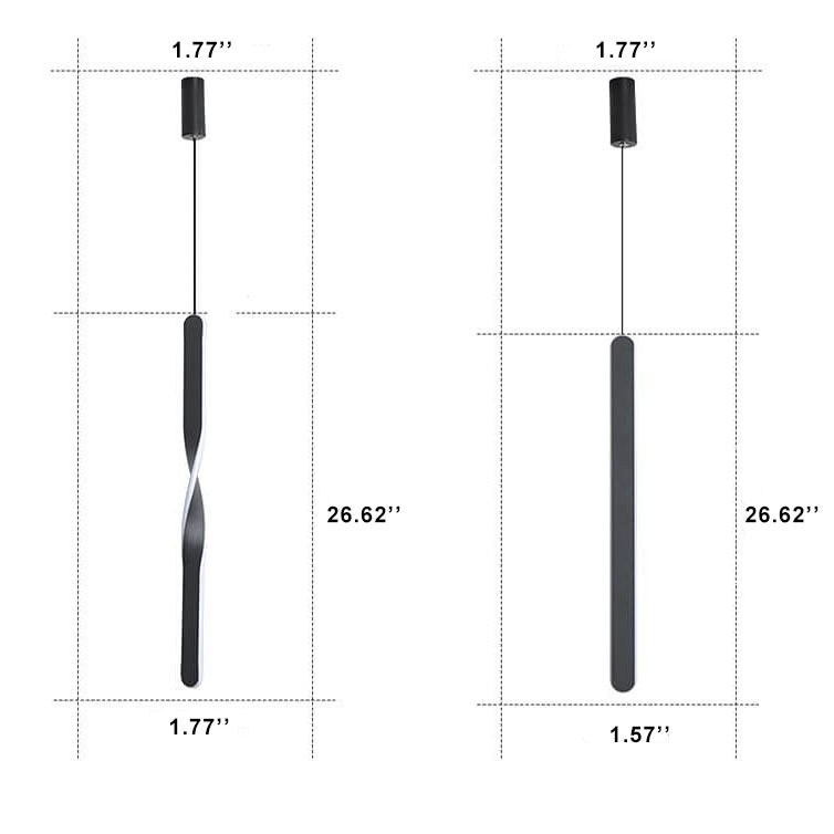 Moderne Simple Line 1-flammige LED-Pendelleuchte