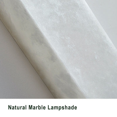Chinese Style Marble 1-Light Long Square LED Sconce Lamp 3 Design