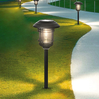 Solar Outdoor Waterproof Stainless Steel LED Outdoor Lawn Decorative Ground Plug Light