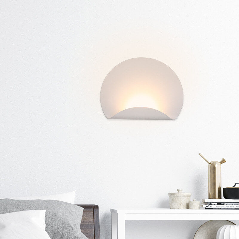مصابيح الحائط LED الحديثة بشكل دائرة من الألومنيوم بلمبة واحدة 