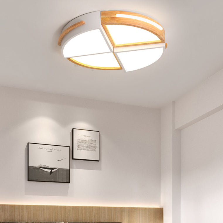 Diseño de Molino de Viento Geométrico de Tronco Creativo Nórdico LED Montaje Empotrado 