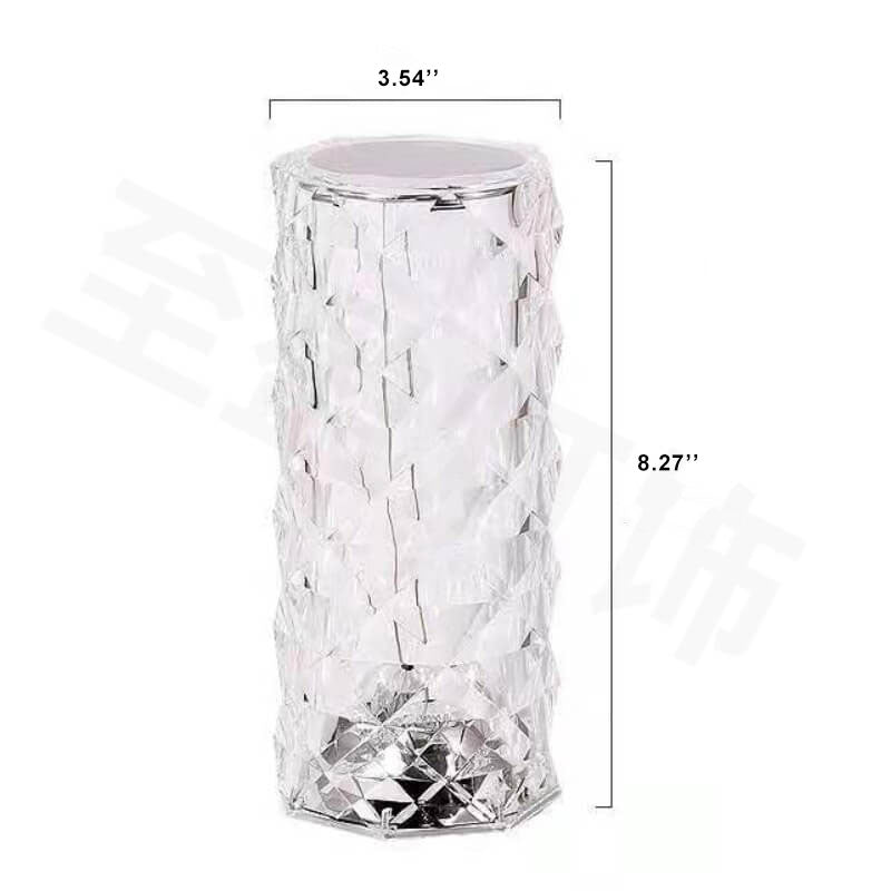 Lampe de table avec télécommande et abat-jour pétale de rose 