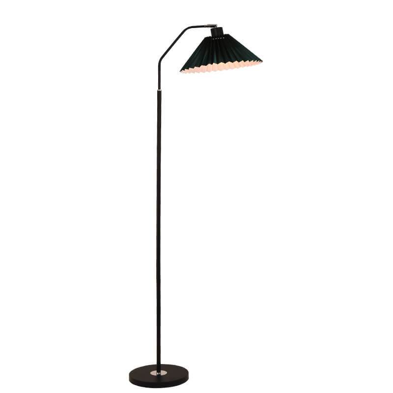 Minimalistische Stofffaltenlampe 1-Licht Stehende Stehlampe 