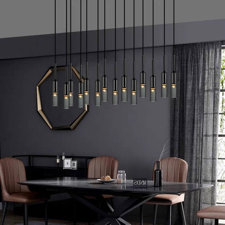 Post-modern Smoke Grey Crystal Wine Bottle 1-Light LED Pendant Light