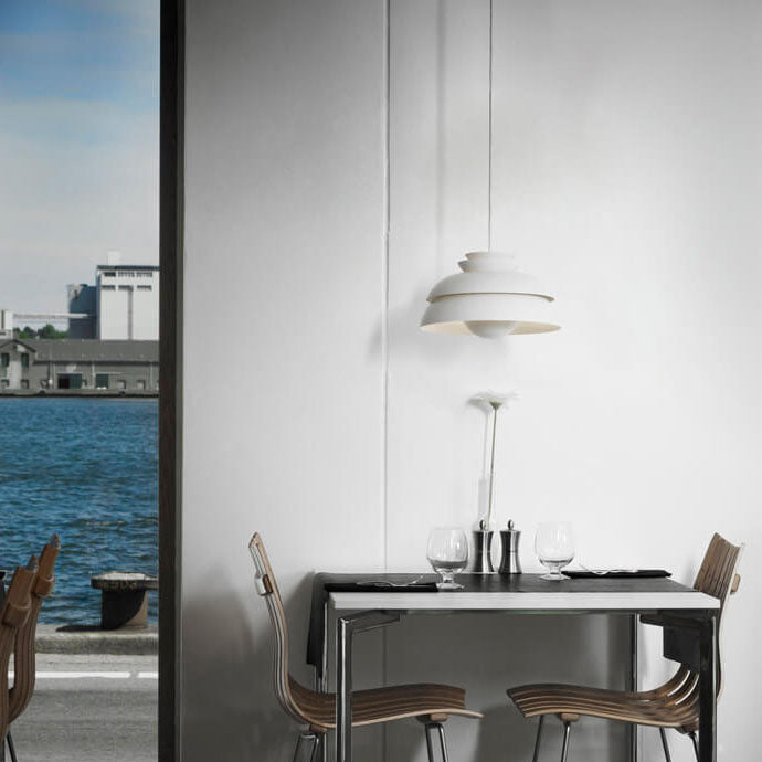 Modern Minimalist Multilayer Dome 1-Light Pendant Light