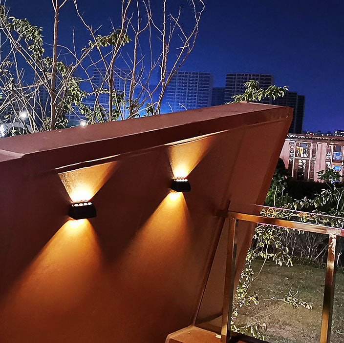 Moderne Solar LED Outdoor Wasserdichte Garten Wandleuchte Lampe 