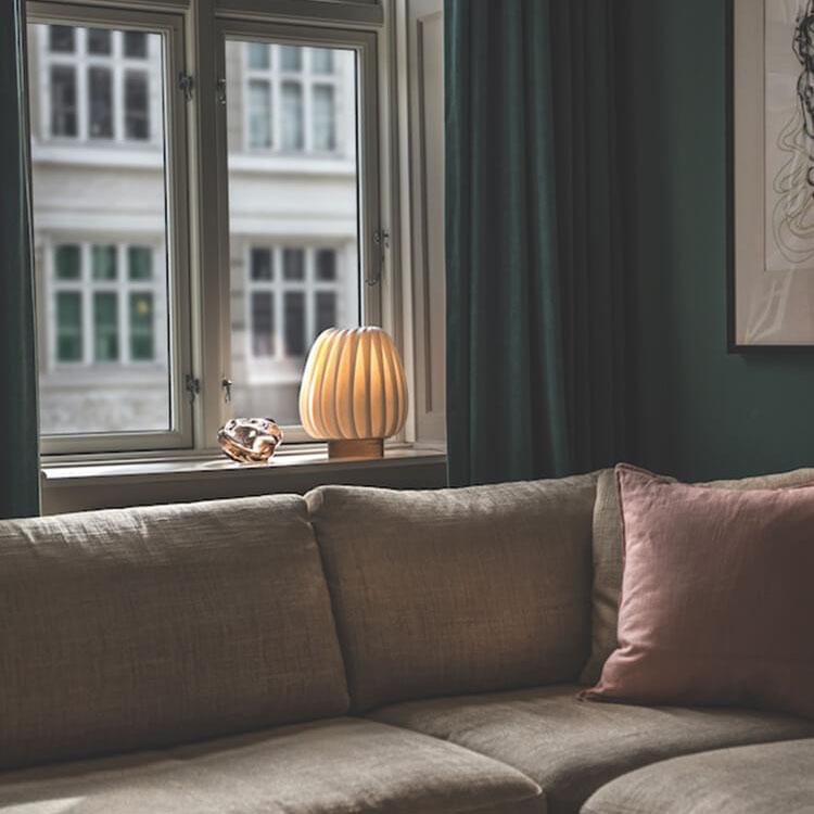 Modern Fabric 1-Light Globe LED Table Lamps