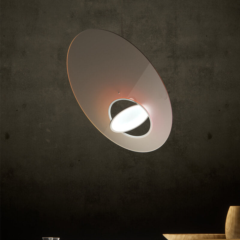 Galaxy Satellite Saturn Acrylic 1-Light LED Artistic Pendant Light