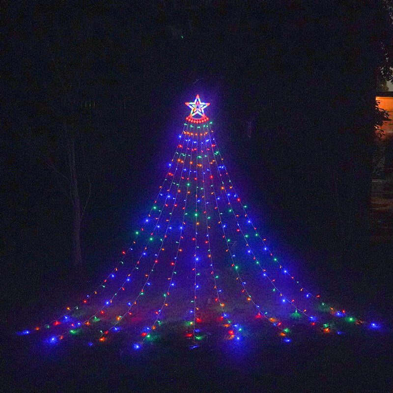 Sternen-Wasserfall-Licht Weihnachts-Meteorlampen LED-Lichterkette 