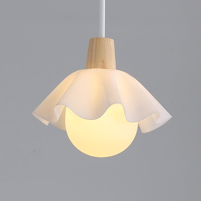 Nordic Creative Flower Glass 1-Light  Pendant Light