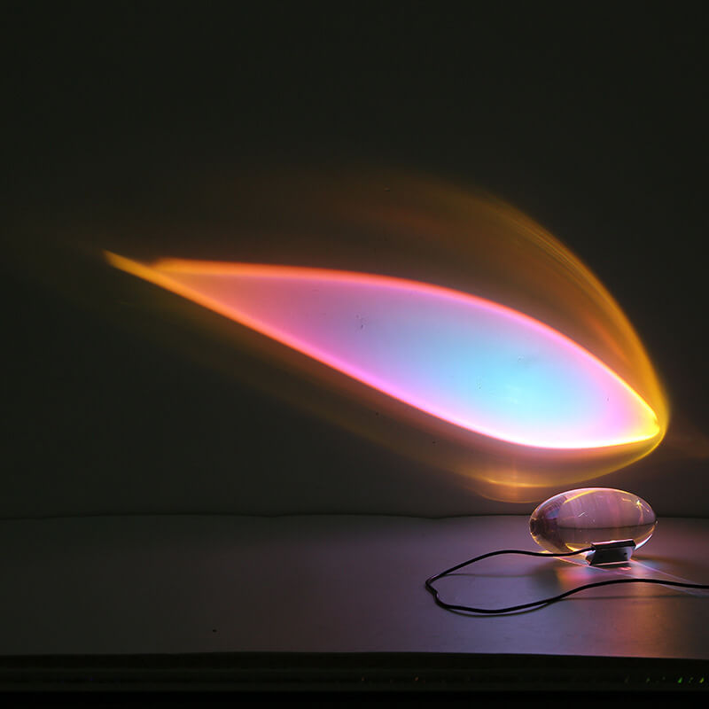 Creative Crystal Angel Eye 1-Light LED Table Lamp