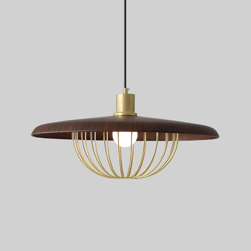 Modern 1-Light Japanese Elements Pendant Light