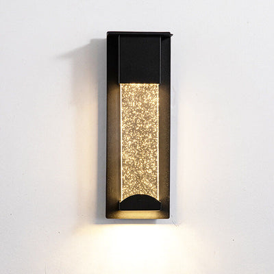 Modern Outdoor Waterproof LED Induction Crystal Outdoor Wall Sconce Lamps