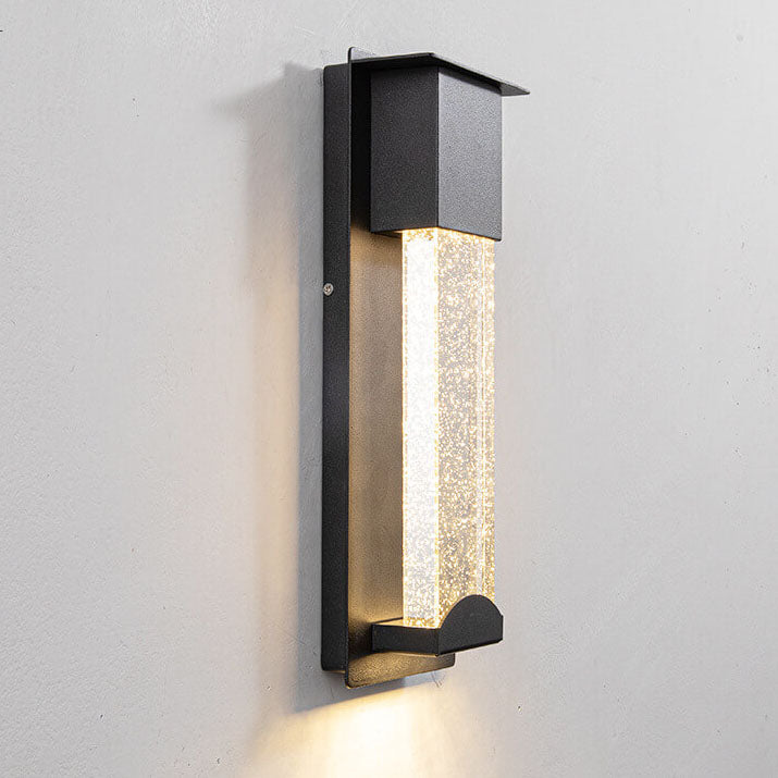 Modern Outdoor Waterproof LED Induction Crystal Outdoor Wall Sconce Lamps