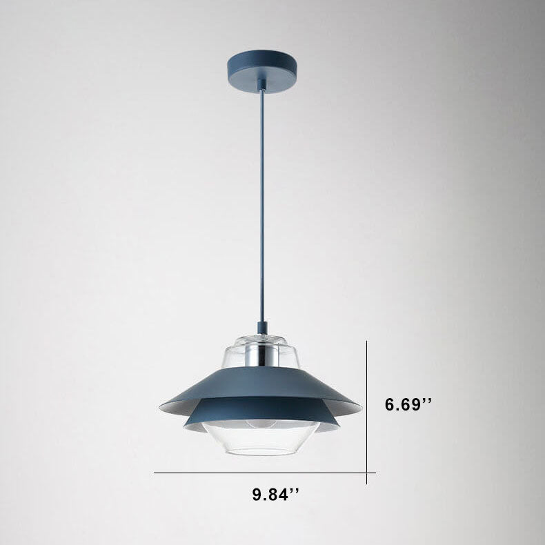 Nordic Layered Concentric Tiers Shade 1-Licht Pendelleuchte 