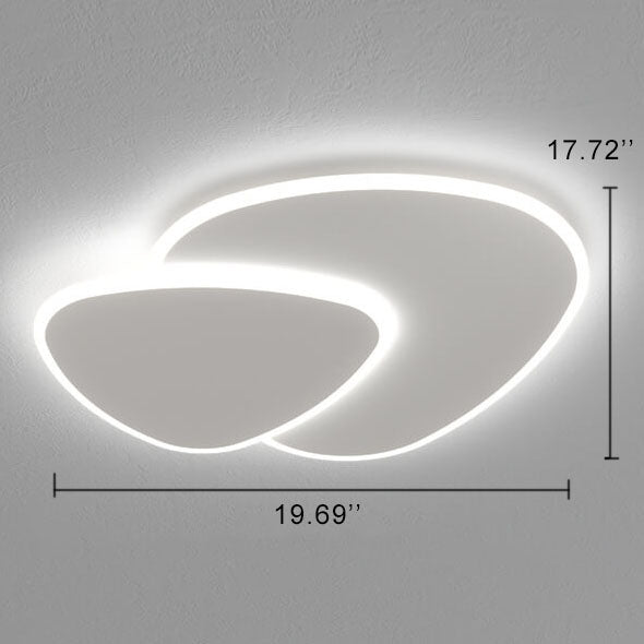 Iluminación empotrada LED minimalista de 1 luz, dos redondas, ajustable y regulable en blanco 