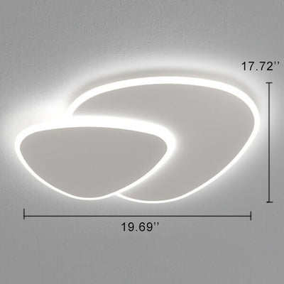 Minimalistische 1-Licht-Zwei-runde, austauschbare, abstimmbare weiße LED-Unterputzbeleuchtung 