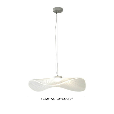 Modern Acrylic Lotus Leaf 1-Light LED Pendant Light