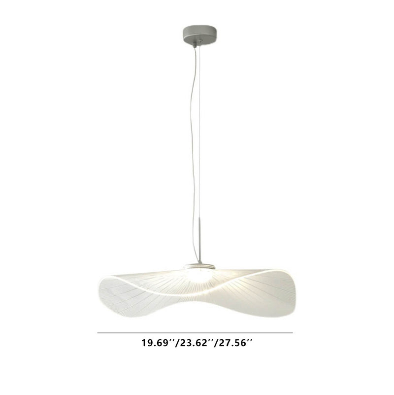 Modern Acrylic Lotus Leaf 1-Light LED Pendant Light