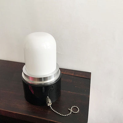 Lámpara de pared con aplique de 1 luz de hierro y vidrio industrial nórdico 