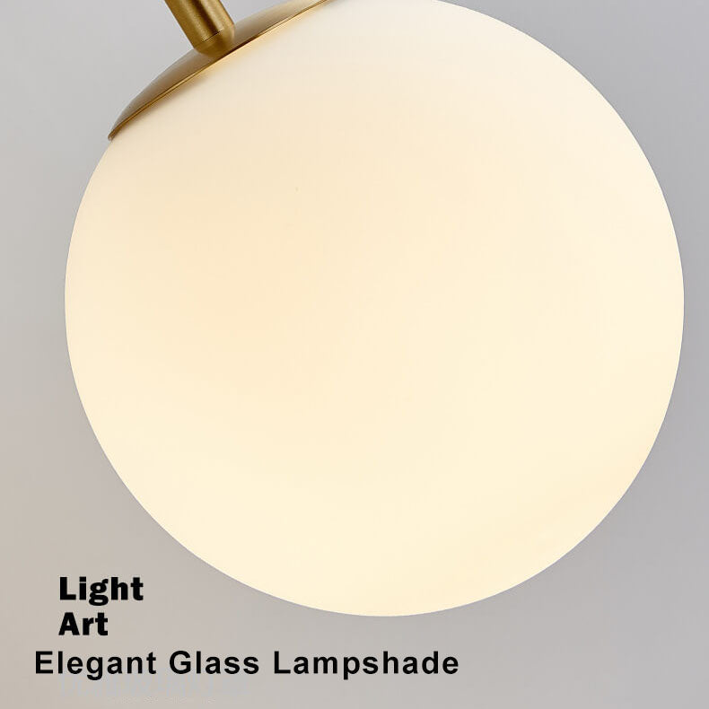 Lampe applique globe 1 lumière en verre moderne 