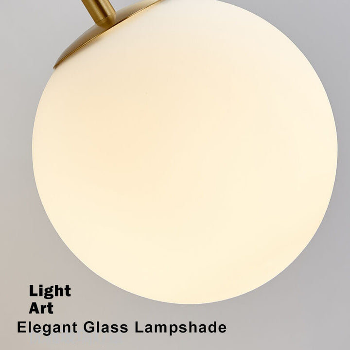 Lampe applique globe 1 lumière en verre moderne 