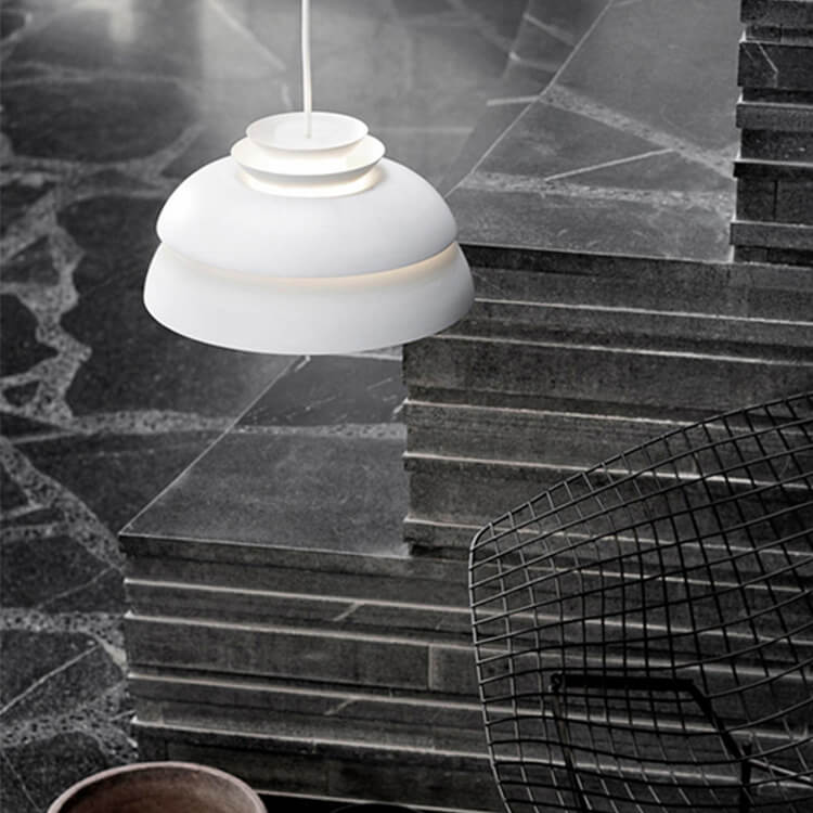 Modern Minimalist Multilayer Dome 1-Light Pendant Light