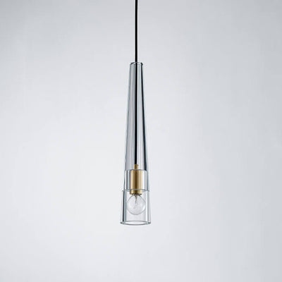 Modern Creative Clear Crystal Cone Shade 1-Light Pendant Light