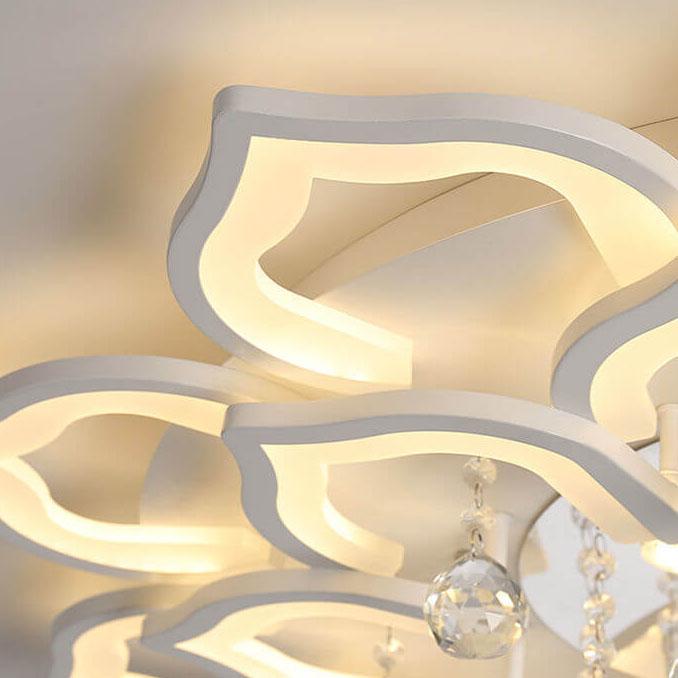 إضاءة السقف الكريستالية الحديثة بزهرة LED مع 20 مصباح 
