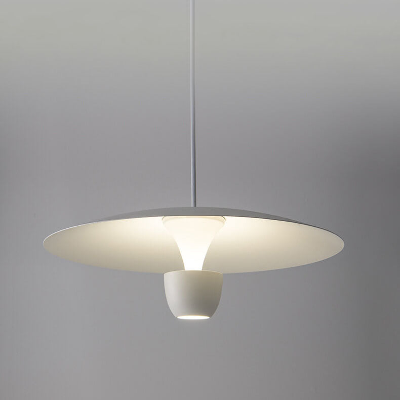 Lampe suspendue LED à 1 lumière en métal, soucoupe volante créative moderne et nordique 