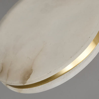 Post-modern Minimalist Round Marble 1-Light LED Pendant Light