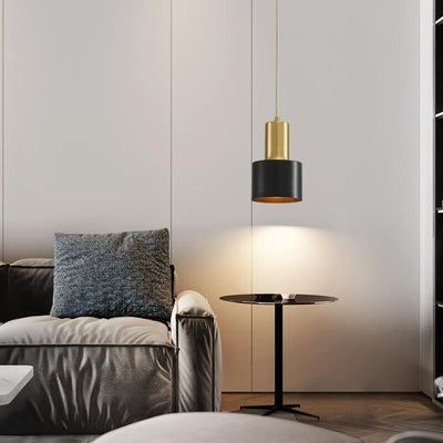 Modern 1-Light Cylindrical Dome Pendant Light 2 Design