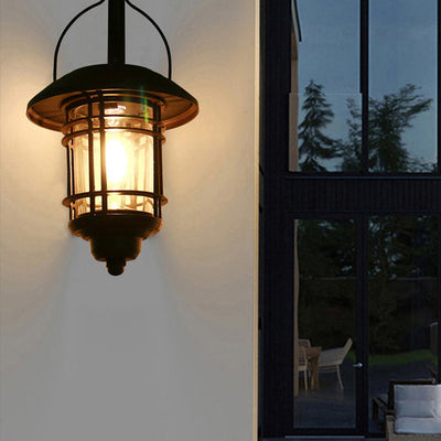 Solar Outdoor Waterproof Induction LED Decorative Wall Sconce Lamp