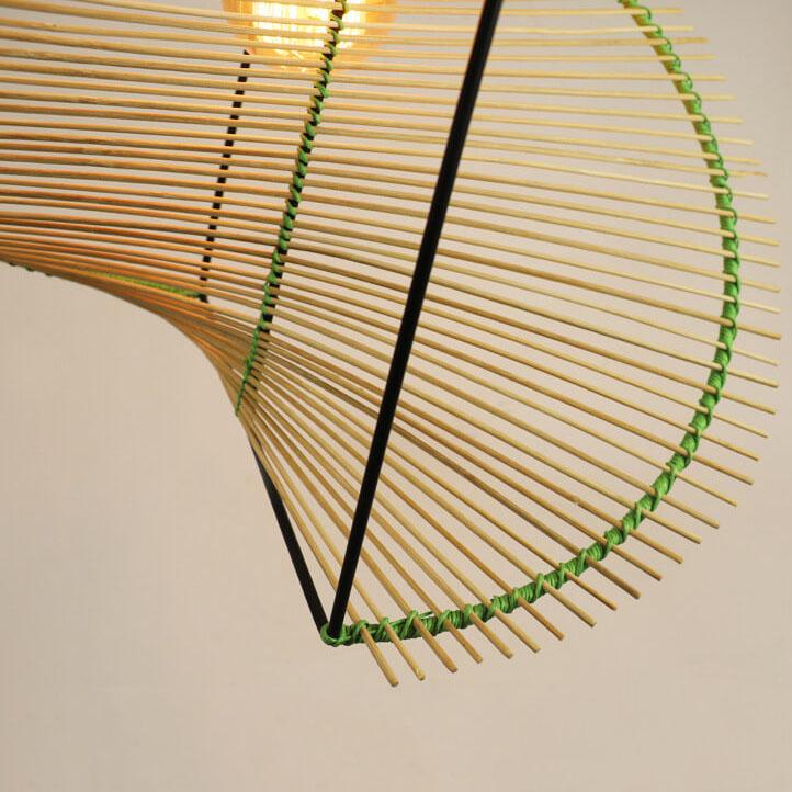 Creative Twisted Rattan Weaving 1-Licht-Pendelleuchte 