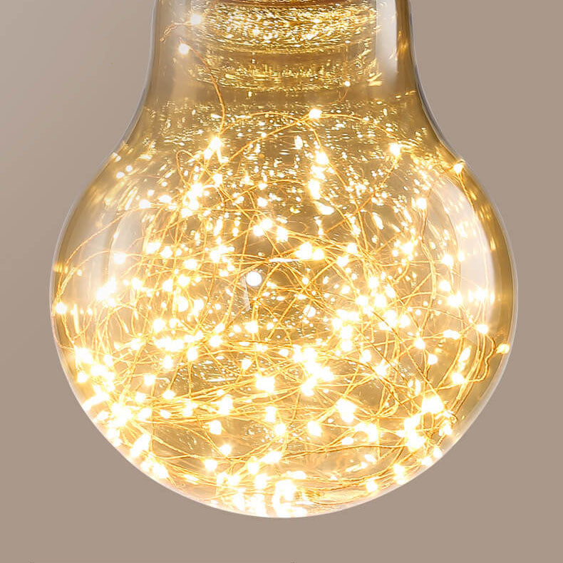 Nordic Glass Bulb Shade 1-Light LED Pendant Light