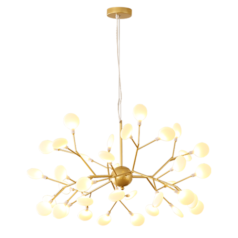 Ramas modernas de metal 27/36 luces de luciérnagas LED candelabros 