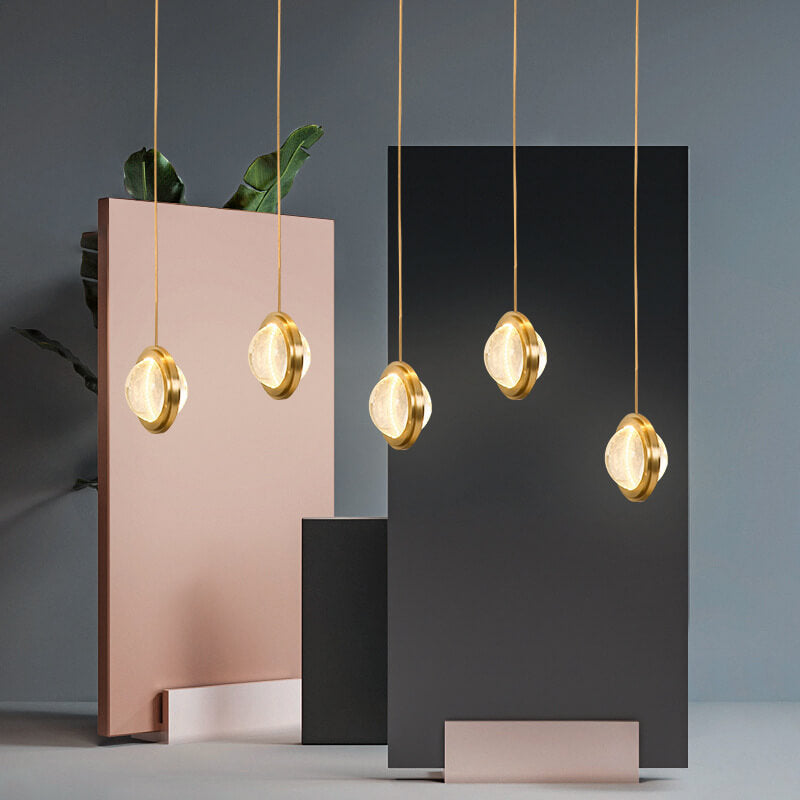 Post-modern Crystal Ball 1-Light LED Mini Pendant Light