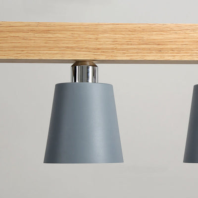 Modern Wooden Nordic Barrel 3/5-Light