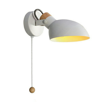 Contemporary Industrial Iron Simple Round Head Rotatable 1-Light Creative Wall Sconce Lamp