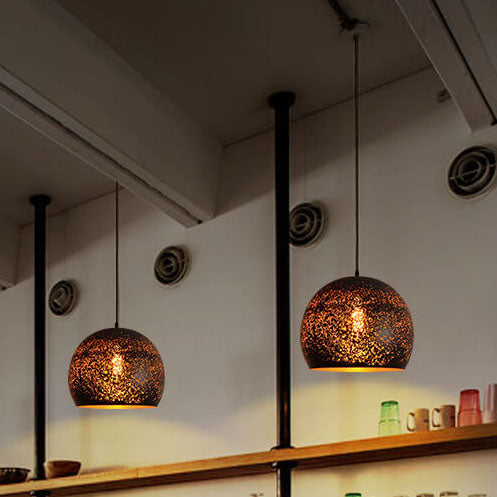 Industrial Rust Iron 1-Light Pendant Light 7 Design