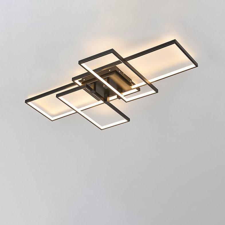 مصباح سقف LED مستطيل من الألومنيوم بتصميم عصري مبتكر 