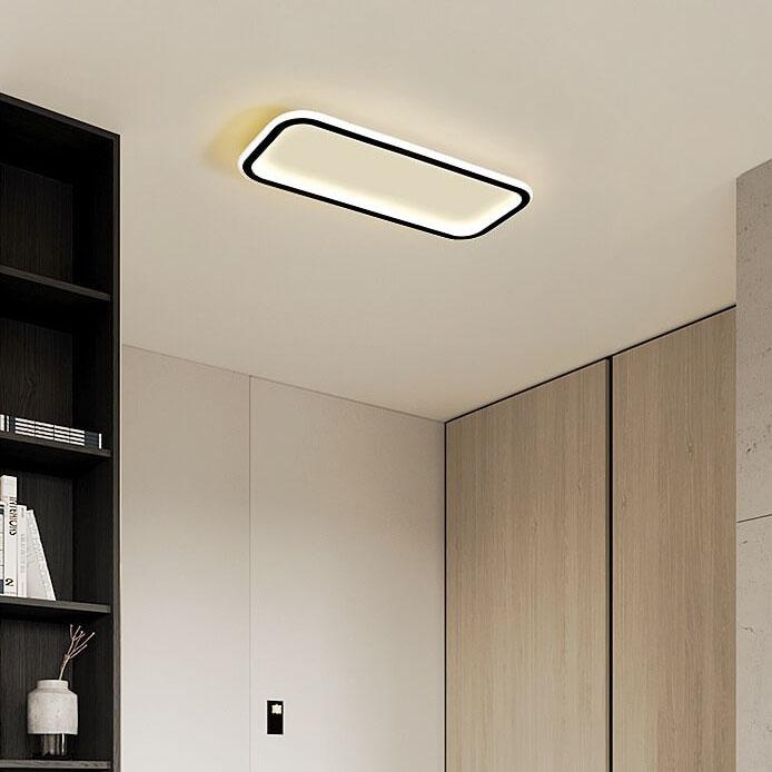 Minimalistische 1-Licht Lineare Acryl 3-Farben-wechselbare LED-Deckenleuchte 