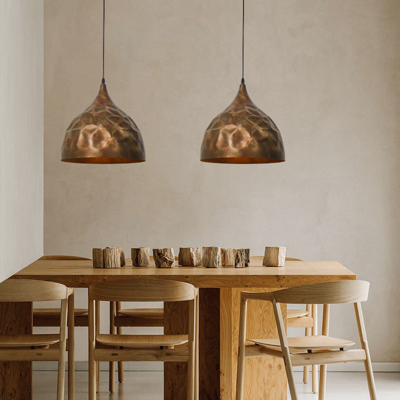 Industrial Iron Nostalgic Bowl Shape 1-Light Creative Pendant Light