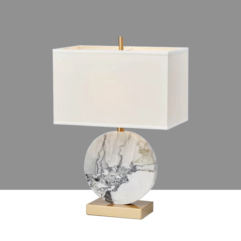 Lampe de table 1 lumière en texture de marbre simple chinois 